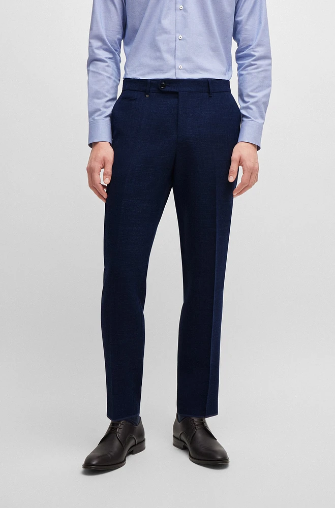 Slim-fit trousers melange stretch cloth