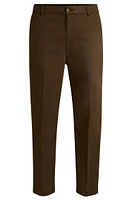 Tapered-fit regular-rise trousers stretch twill