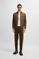 Tapered-fit regular-rise trousers stretch twill