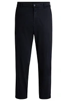 Tapered-fit regular-rise trousers stretch twill