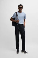 Tapered-fit regular-rise trousers stretch twill