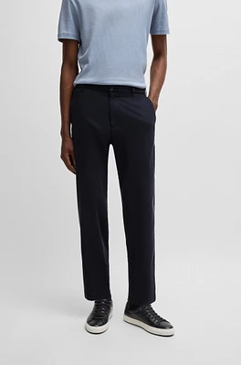 Tapered-fit regular-rise trousers stretch twill