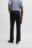 Tapered-fit regular-rise trousers stretch twill