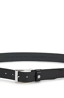 Italian-leather belt with Double B monogram keeper