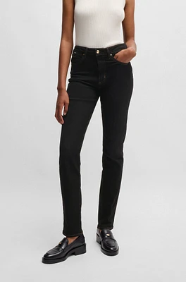 Slim-fit jeans black stretch denim