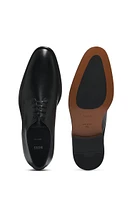 Italian leather Derby shoes with stitching details