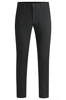 Slim-fit trousers printed stretch-cotton twill