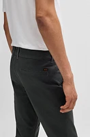 Slim-fit trousers printed stretch-cotton twill