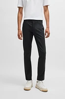 Slim-fit trousers printed stretch-cotton twill