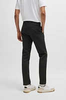 Slim-fit trousers printed stretch-cotton twill