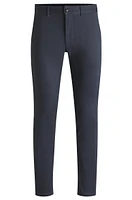 Slim-fit trousers printed stretch-cotton twill