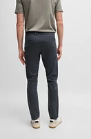 Slim-fit trousers printed stretch-cotton twill