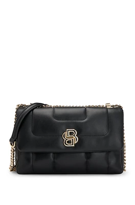 BOSS - Quilted shoulder bag with Double B monogram hardware