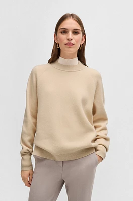 Knitted sweater wool and cashmere