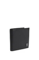 Leather card holder with Double B monogram