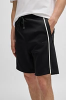 Regular-fit shorts with tape inserts