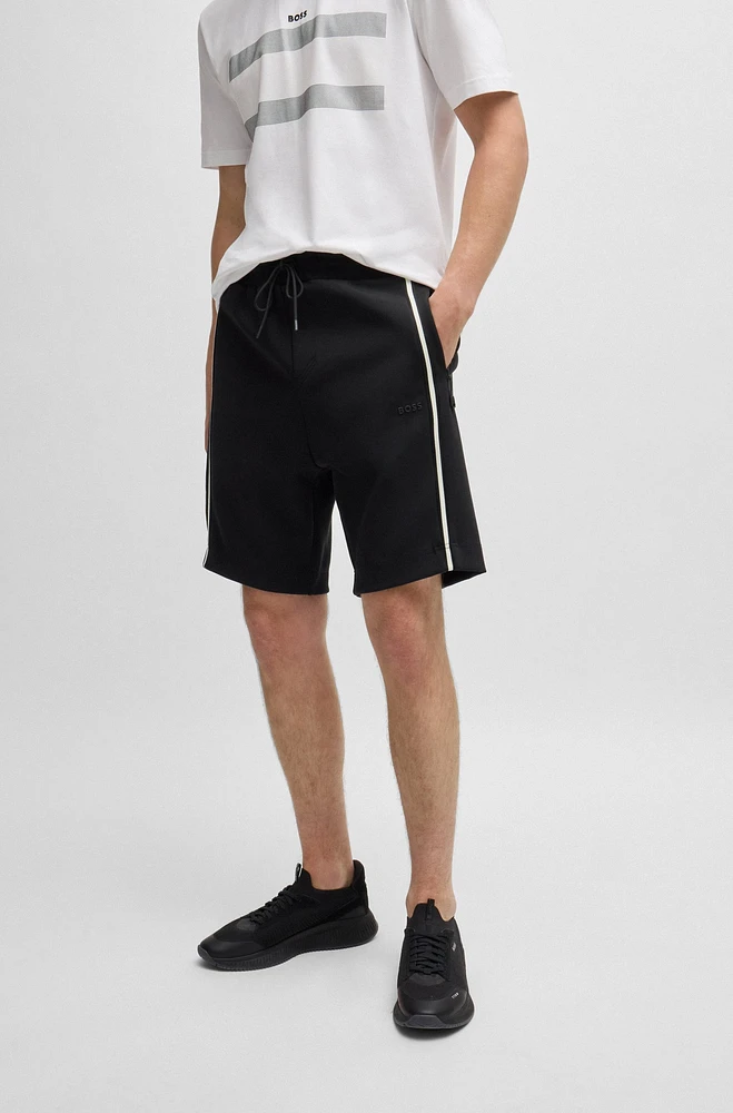 Regular-fit shorts with tape inserts