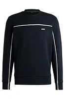 Regular-fit sweatshirt with tape inserts