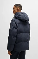 Water-repellent puffer jacket with Double B monogram