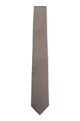 Silk-blend tie with jacquard micro pattern