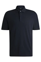 Regular-fit polo shirt brushed flannel