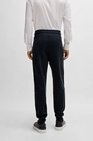 Regular-fit tracksuit bottoms stretch flannel