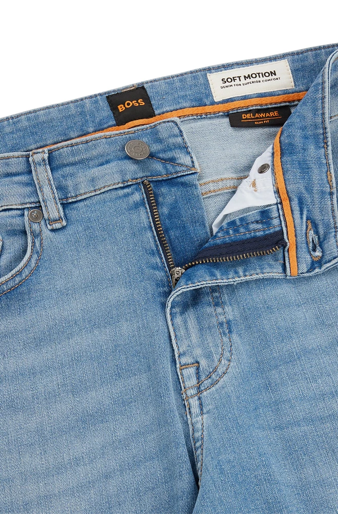 Slim-fit jeans blue super-stretch denim