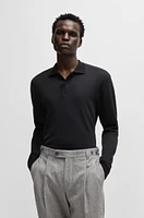 Regular-fit polo shirt cotton and cashmere