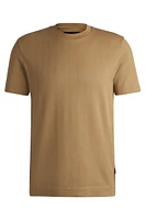 Herringbone regular-fit T-shirt cotton and wool