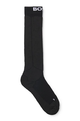 BOSS - Ski knee-high socks with plush sole Black