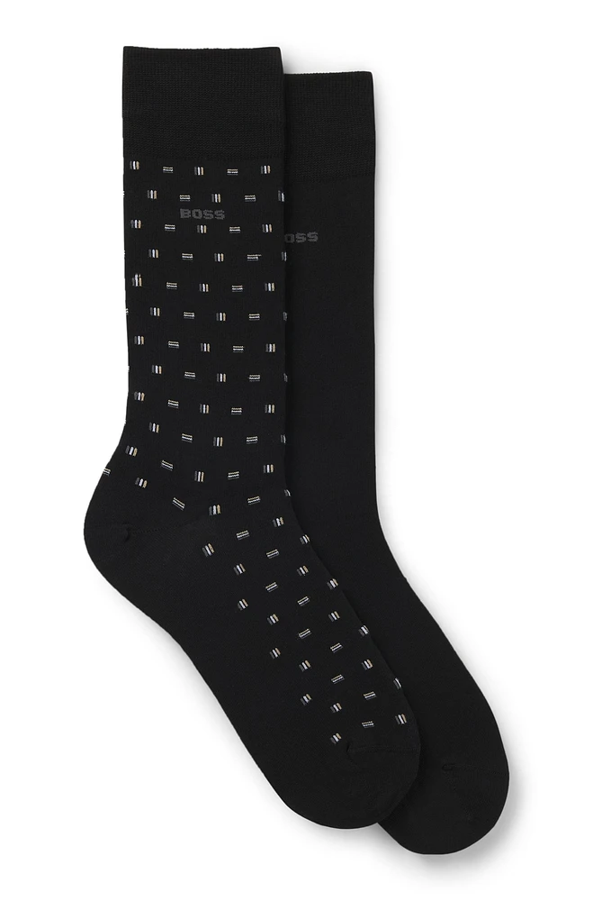 Two-pack of regular-length socks in cotton