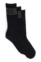 Three-pack of short socks with logos