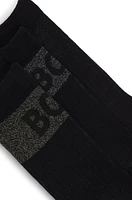 Three-pack of short socks with logos