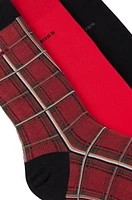 Three-pack of regular-length socks with logo details