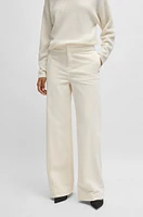 Regular-fit trousers stretch-cotton velvet