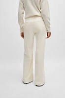 Regular-fit trousers stretch-cotton velvet