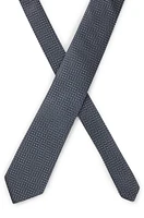 Silk tie with jacquard pattern