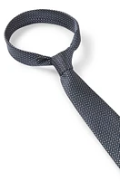 Silk tie with jacquard pattern