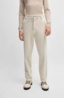 Relaxed-fit trousers stretch-cotton velvet