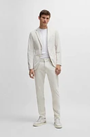 Delaware Slim-fit trousers brushed satin