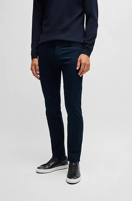 Delaware Slim-fit trousers brushed satin