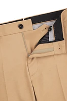 Slim-fit trousers cotton