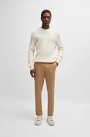 Slim-fit trousers cotton