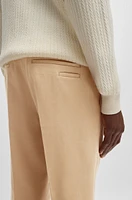 Slim-fit trousers cotton