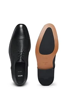 Grained-leather Derby shoes with anti-slip sole