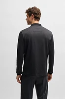 Long-sleeved polo shirt cotton with concealed placket