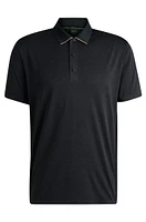 Quick-dry stretch-jersey polo shirt with logo detail