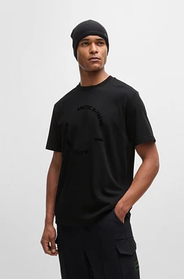 Cotton-jersey relaxed-fit T-shirt with seasonal artwork