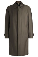 BOSS x ASTON MARTIN wool-blend coat with detachable inner jacket