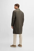 BOSS x ASTON MARTIN wool-blend coat with detachable inner jacket